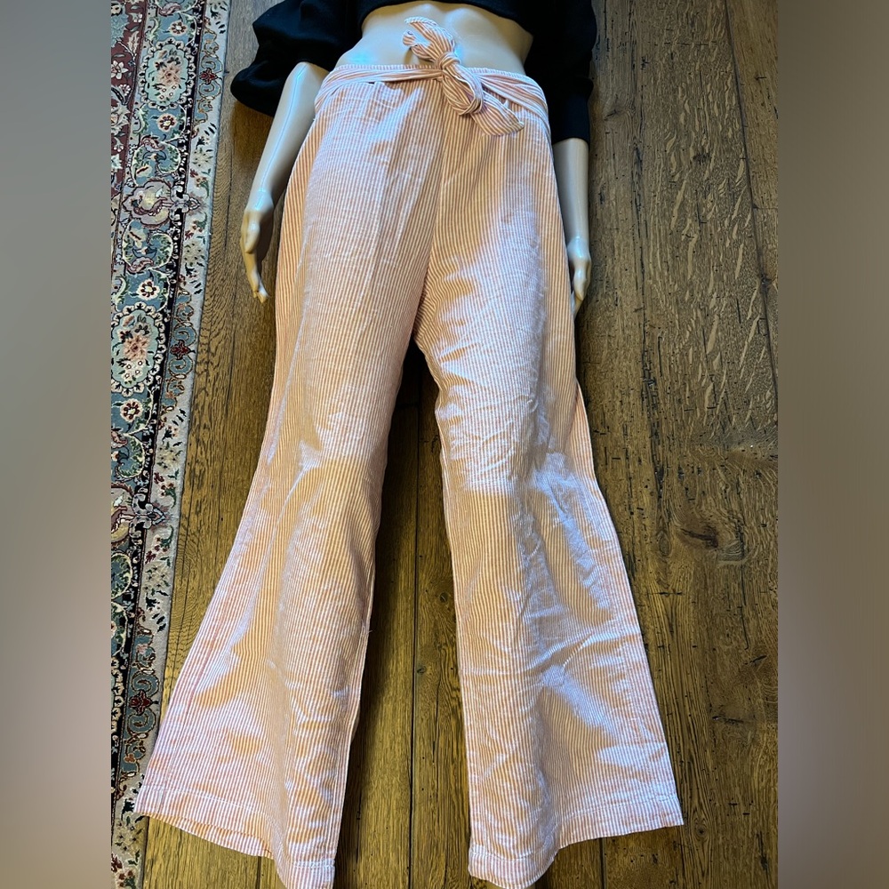 Beach Lunch Lounge Wide Leg Striped Pants
